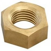 Гайка латунная шестигранная Din 934 M14 (уп 50 шт.)