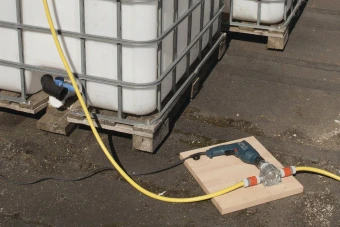 Wolfcraft насос насадка на дрель 3000 литров в час, стальной копус // 2200000