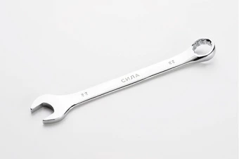 Ключ рожково-накидной полированный CrV 22мм СИЛА