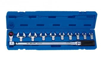 KING TONY Ключ динамометрический в наборе с насадками 14*18mm 20-150FT.LB набор 11 предметов | 34520