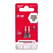 MILWAUKEE Біта SHOCKWAVE , TX BO7, 25мм, (2шт) | 4932471577