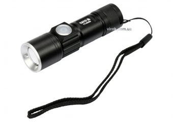 YATO Ліхтар світлодіодний (XTE CREE) YATO, акумулят. Li-Ion 650мА, Р= 5Вт, Ф= 350lm. Ø=27мм x94мм  |