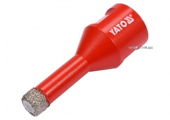 YATO Свердло по кераміці і гресу в сух і мокр YATO: Ø=10мм з алмаз пругом, до шліфмашин. кріплен-М14