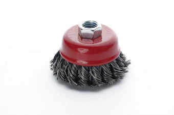 Щётка чаша стальные витки 65мм (УШМ) APRO