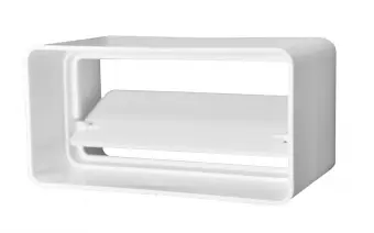 60-350 З'єднувач каналу плаский, з оберненим клапаном, 60х204 мм (620СКПО) | Эра