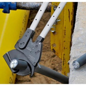 KNIPEX Ножницы для резки кабелей (по принципу трещотки) с выдвижными рукоятками Knipex, 95 32 060 | 