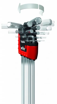 Wiha 37351 Набор 10 шестигранных ключей со сферической головкой MagicRing хром в держателе ErgoStar