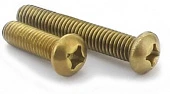 Винт латунный с полукруглой головкой Din 7985 M5x20 (уп 200 шт.)