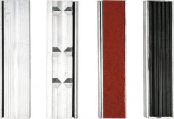 YATO Губки змінні до лещат м'які YATO: b=125мм, з алюмінієвою основою і магнітним кріпленням, 4 пари