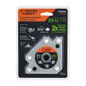 TRUPER ESM-3X Кутник магнітний, для зварювання, до 25 кг кут 45°, 90°, 135°