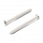 Шуруп нержавеющий универсальный, потай ART 9050 5x 40/24 A2 PZ2 неполная резьба