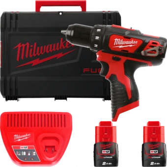 MILWAUKEE Дрель-шуруповерт M12 BDD-202X крут. мом. 30 Нм | 4933446040