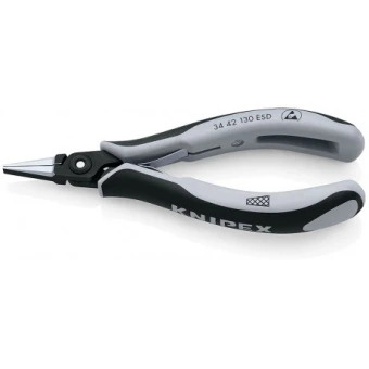 KNIPEX Прецизійні плоскогубці захватні для електроніки 34 42 130 ESD | 34 42 130 ESD