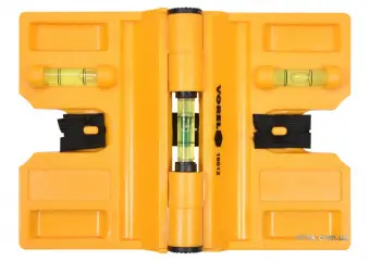 VOREL Рівень для встановлення стовбців з магнітом і капсулами, 190 х 135 мм  | 16012