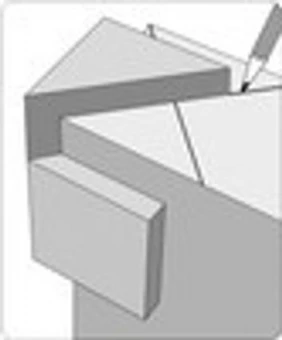 YATO Шаблон розмічальний YATO об'ємно кутовий зі шкалою, 60х 45х 45 мм  | YT-44087