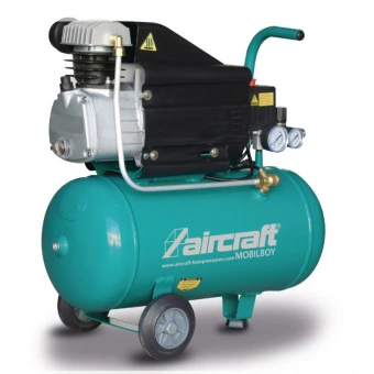 AIRCRAFT Компрессор поршневой прямоприводный AIRCRAFT MOBILBOY 241/24 AC (ресивер 24 л, пр-сть 190 л
