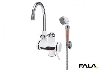 FALA Нагрівач води з LCD-дисплеєм KALTA-3 : 3кВт,до 60°С,тиск 0.1-0.6МПа,кабель-1.2 м + душовий комп