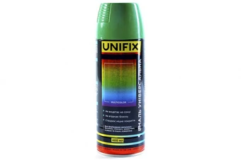 Эмаль универсальная акриловая RAL6029 зеленый мятный глянец 400мл UNIFIX