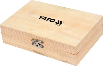 YATO Набір свердл-фрез по дереву YATO : Ø= 15-35 мм, зі шпинделями Ø= 8, 10 мм, у футлярі, 5 шт.  | 