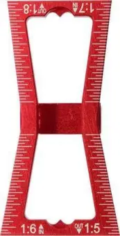 YATO Шаблон розмічальний YATO контур "ластівковий хвіст" зі шкалою, 64х23х18 мм  | YT-44080