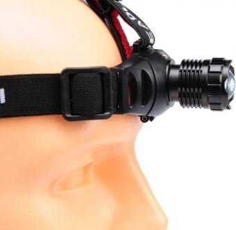 YATO Ліхтар діодний 3 Вт водонепроникний YATO на чоло на батарейки 3х ААА, 3 режими світла,  | YT-08