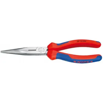 KNIPEX Плоские круглогубцы с режущими кромками фосфатированные, черного цвета 200 мм 26 12 200 | 26 