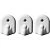 VOREL Гачки настінні з кріпленням на шуруп, набір 3 шт  | 74766