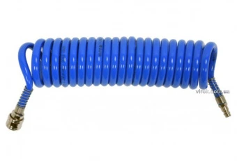 YATO Шланг пневматичний спіральний YATO швидкоз'єднуваний: Ø= 8/12 мм, ≤12 Bar, l= 5 м. поліуретан. 