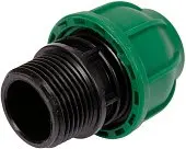 FLO Муфта до водяних пластикових труб з зовн. різьбою 25 мм- 1" поліпропіленова, для тиску 1 MPa | 8