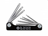 KING TONY Набор TORX 8 ед. (Т 9-Т40) с отверстием в рукоятке | 20318PR