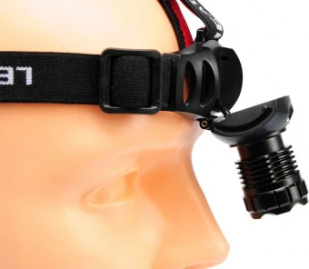 YATO Ліхтар діодний 3 Вт водонепроникний YATO на чоло на батарейки 3х ААА, 3 режими світла,  | YT-08