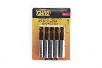 Магнитный держатель для насадок 1/4*60мм (5шт) СИЛА