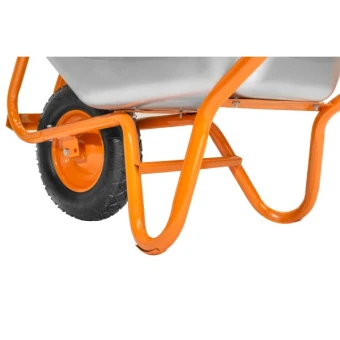 Будівельна тачка з посиленою рамою КВІТКА (90 л, 180 кг) (110-4001)