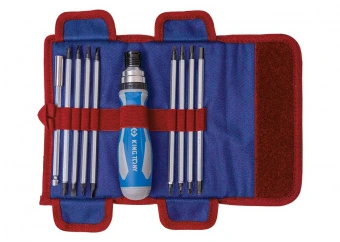 KING TONY Набор отверток 16 в 1 (PH,PZ,SL,Hex,Torx) в тубусе | P32526MRN