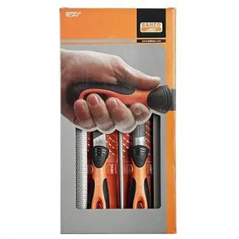 BAHCO 1-479-08-1-2 Набор напильников 200 мм, плоский, полукруглый, круглый, квадратный, драчевые