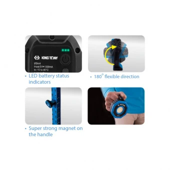 KING TONY Переносной прожектор с ручкой 7W | 9TA44A