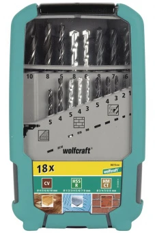 Wolfcraft комбинированный набор сверл  // 7117000