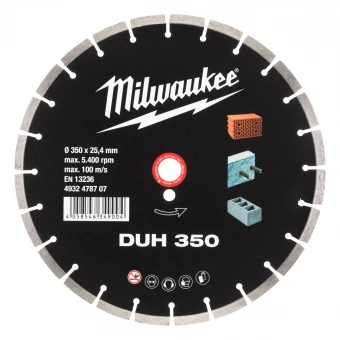 MILWAUKEE Алмазный диск DUH 350 (RU) (1 шт) | 4932478707