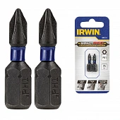 IRWIN Бита IMPACT PRO 1/4"/25мм PZ1 2шт, | IW6061409