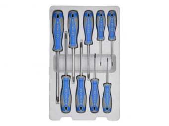 KING TONY Набор отверток (TORX с отверстием) 9 предметов | 30309PR