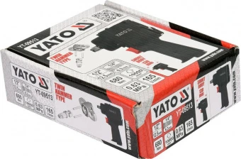YATO Гайковерт ударний пневматичний MINI YATO: квадрат 1/2", F=680 Nm, роб. тиск- 6,3Bar при 165л/хв