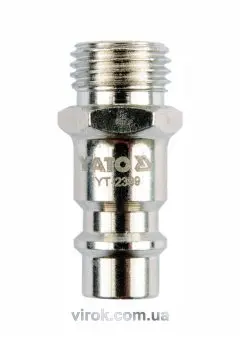 YATO Швидкоз'єднуваний наконечник YATO з зовніш. різьбою Ø= 1/4"  | YT-2399