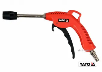 YATO Пістолет пневматичний продувальний YATO з турбо-соплом l= 110 мм, Ø=1/4", для тиску- 0.62 МПа  