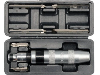 YATO Викрутка реверсивна ударна YATO : квадрат 1/2", 7 насадок. 5/16" СrV  | YT-2802