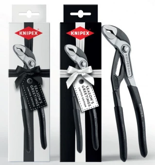 KNIPEX Високотехнологічні сантехнічні кліщі Cobra 87 99 180 S02 (Чорна упаковка) | 87 99 180 S02