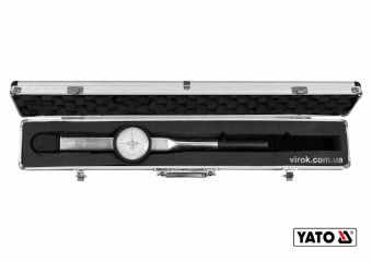 YATO Ключ динамометричний YATO : квадрат 1/2", F= 20- 200 Нм зі стрілочно циферблатною шкалою  | YT-