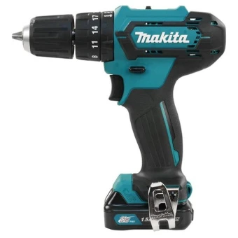 Акумуляторний ударний дриль-шуруповерт Makita HP333DWYE (10.8 В, 2х1.5 А*год, 30 Н*м)