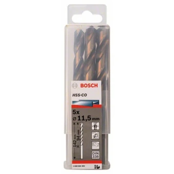 Bosch Свердло 11,5 мм HSS-СO Cobalt, метал
