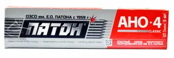 12-227 Зварювальні електроди АНО-4, d 4мм, 5 кг, Патон | Україна