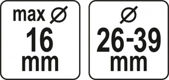 YATO Насадка пиловловлювальна YATO при свердлінні свердлами Ø5-16 мм, зона дії 26-39 мм  | YT-82980